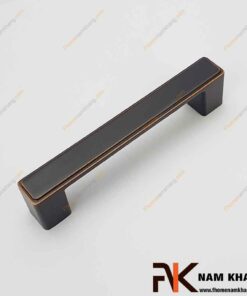 Tay nắm cửa tủ hiện đại màu đen viền hồng NK026-DH
