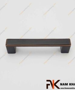 Tay nắm cửa tủ hiện đại màu đen viền hồng NK026-DH