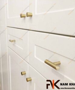Núm cửa tủ màu vàng NK238-V