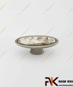 Núm cửa tủ ovan họa tiết sứ vân NK019-GV