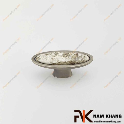 Núm cửa tủ ovan họa tiết sứ vân NK019-GV