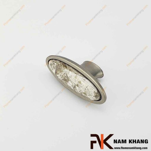 Núm cửa tủ ovan họa tiết sứ vân NK019-GV