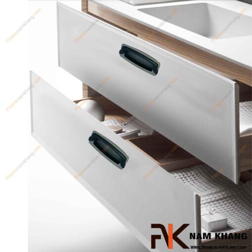 Tay nắm âm tủ màu xám NK064-XD
