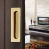 Tay nắm âm tủ màu vàng NK145-V