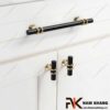 Tay nắm tủ cổ điển màu đen NK207-DN