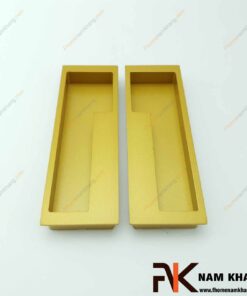 Tay nắm âm tủ màu vàng NK438-128V (Màu Vàng)