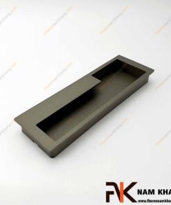 Tay nắm âm tủ màu xám NK438-128X (Bên phải, Màu Xám)