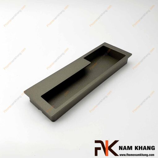 Tay nắm âm tủ màu xám NK438-128X (Bên phải, Màu Xám)