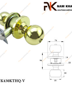 Khóa cửa tay nắm tròn NK430KTHQ-V