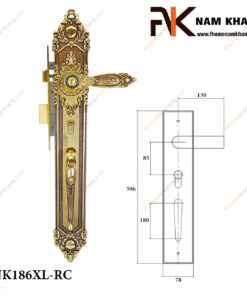Khóa cửa sảnh NK186XL-RC (Màu Đồng Vàng)