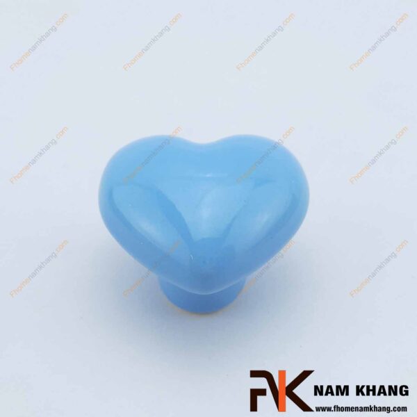 Núm cửa tủ bằng sứ hình trái tim NK394-XD