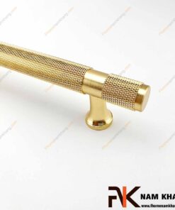 Tay nắm tủ thanh tròn màu vàng NK207S-V