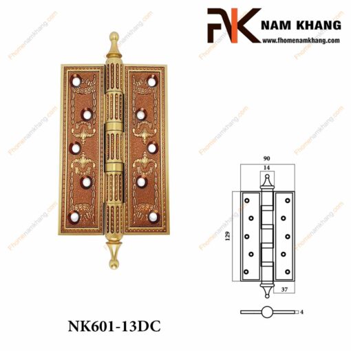 Bản lề lá đồng vàng NK601-13DC (Màu Đồng Vàng)