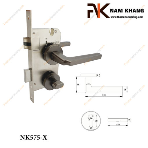 Khóa cửa phân thể NK575-X (Màu Xám)