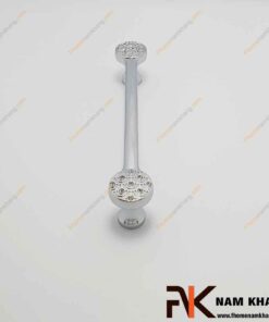 Tay nắm cửa tủ phối đá trắng bạc NK286DC-B FHOMENAMKHANG