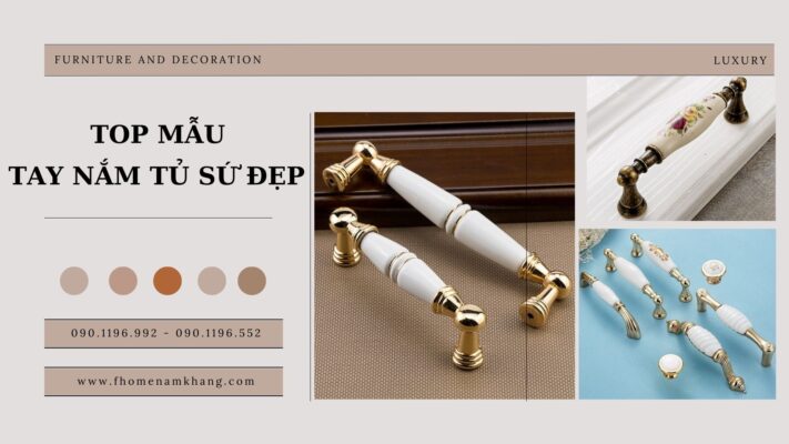 Tay nắm tủ sứ