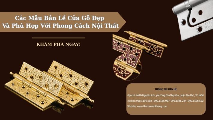 Các mẫu bản lề cửa đẹp