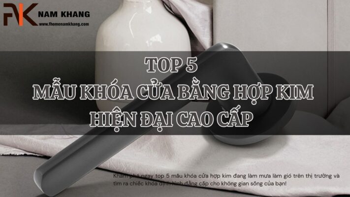 Top 5 mẫu khóa cửa bằng hợp kim hiện đại cao cấp cho mọi không gian