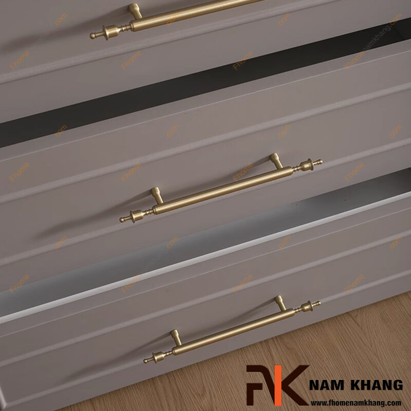 5 mẫu tay nắm tủ vàng đồng được kiến trúc sư yêu thích
