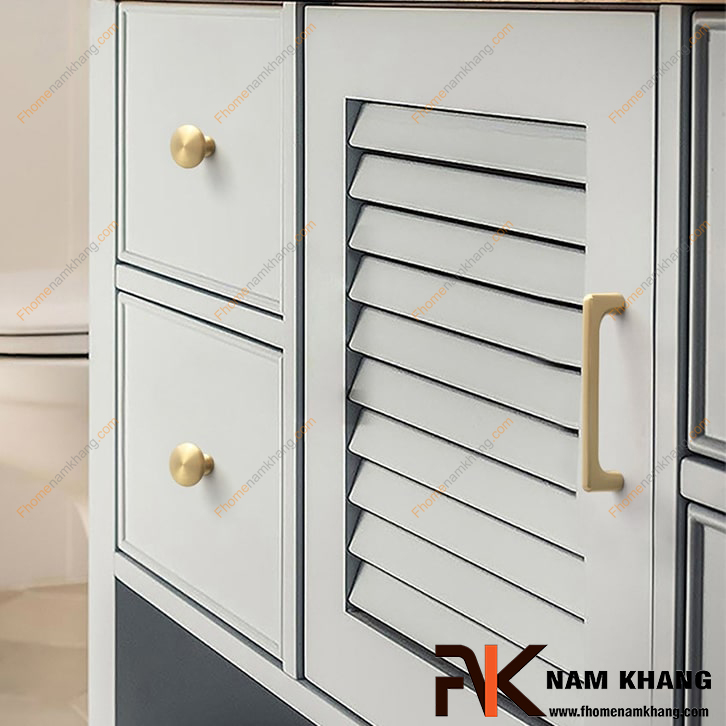 5 mẫu tay nắm tủ vàng đồng được kiến trúc sư yêu thích