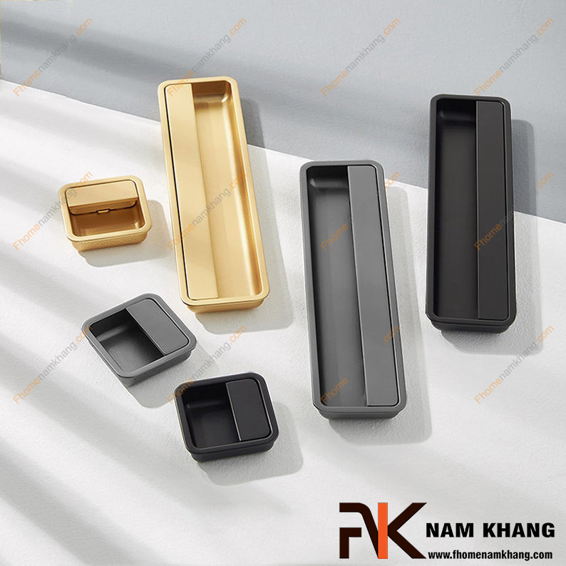 7 mẫu tay nắm âm tủ quần áo giúp không gian thêm sang trọng
