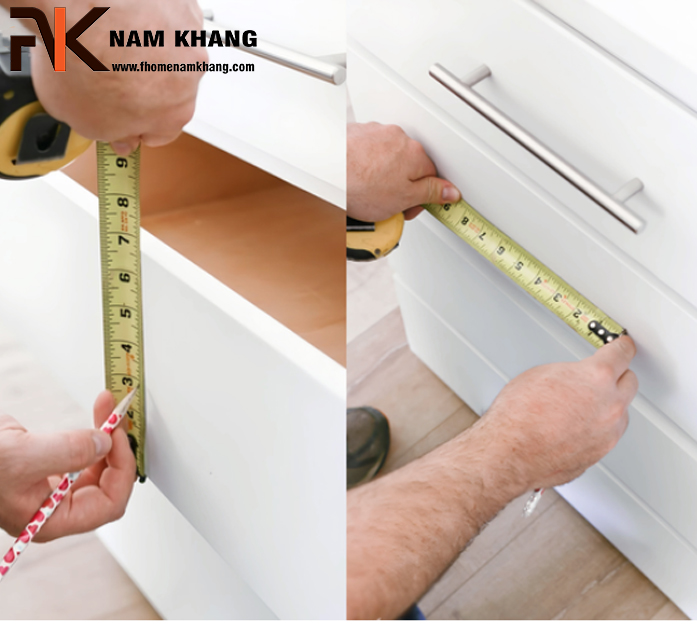 Cách đo và chọn kích thước tay nắm tủ dài phù hợp