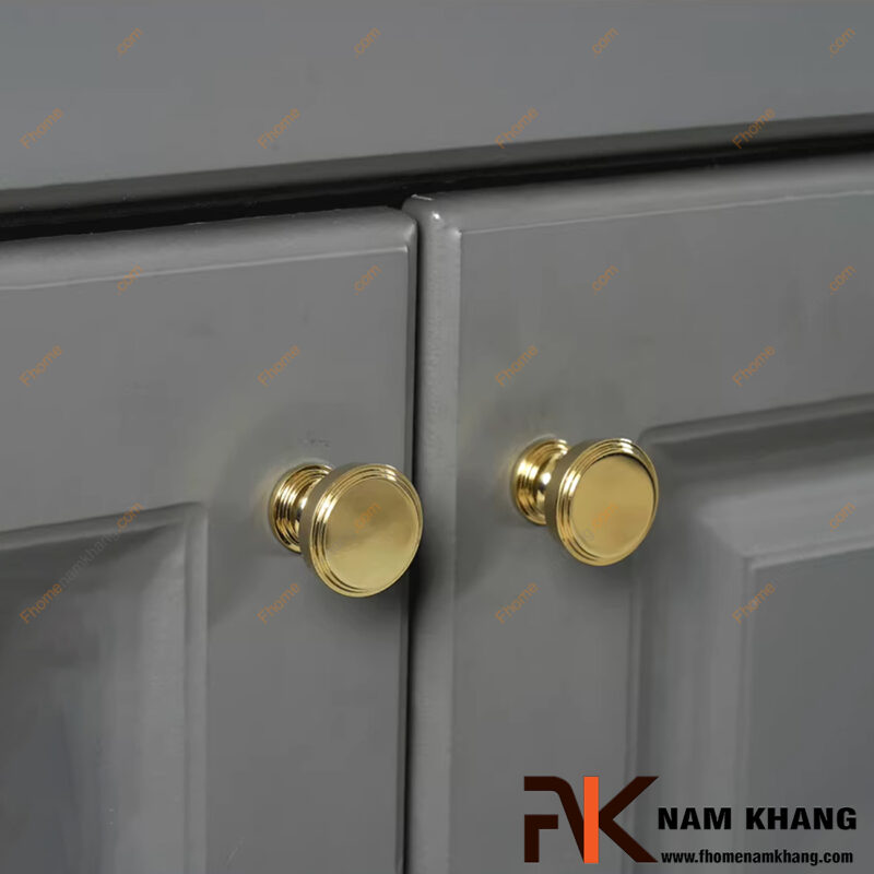 Tuyệt chiêu phối tay nắm tủ đồng với tông gỗ