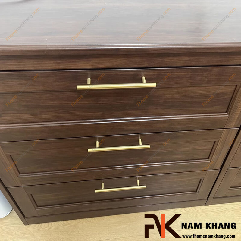 Tuyệt chiêu phối tay nắm tủ đồng với tông gỗ