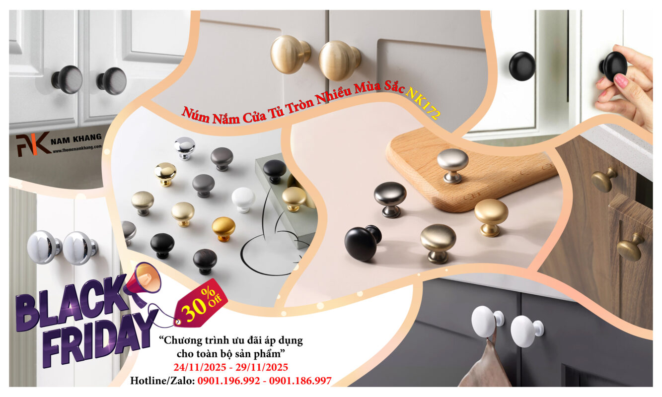 Black friday 2025 tay nắm cửa tủ khóa cửa bản lề cửa FHOMENAMKHANG