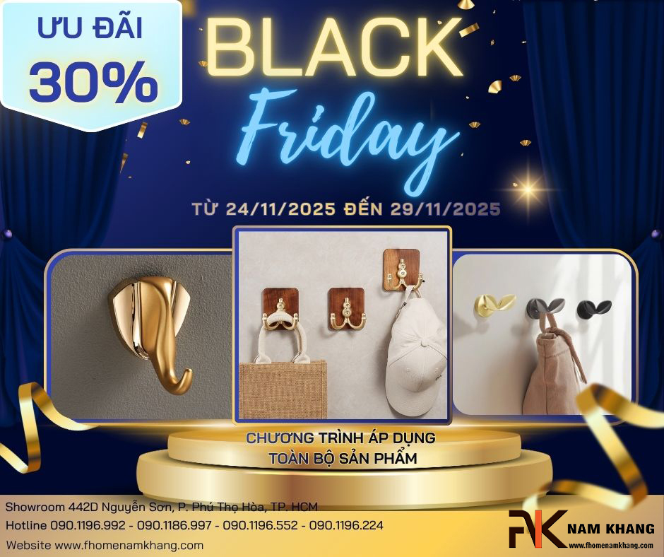 Black friday 2025 tay nắm cửa tủ khóa cửa bản lề cửa FHOMENAMKHANG