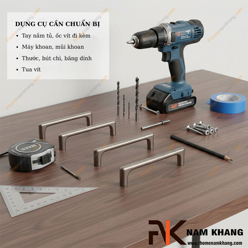 Hướng dẫn lắp đặt tay nắm tủ bếp đẹp, chắc chắn và đúng kỹ thuật