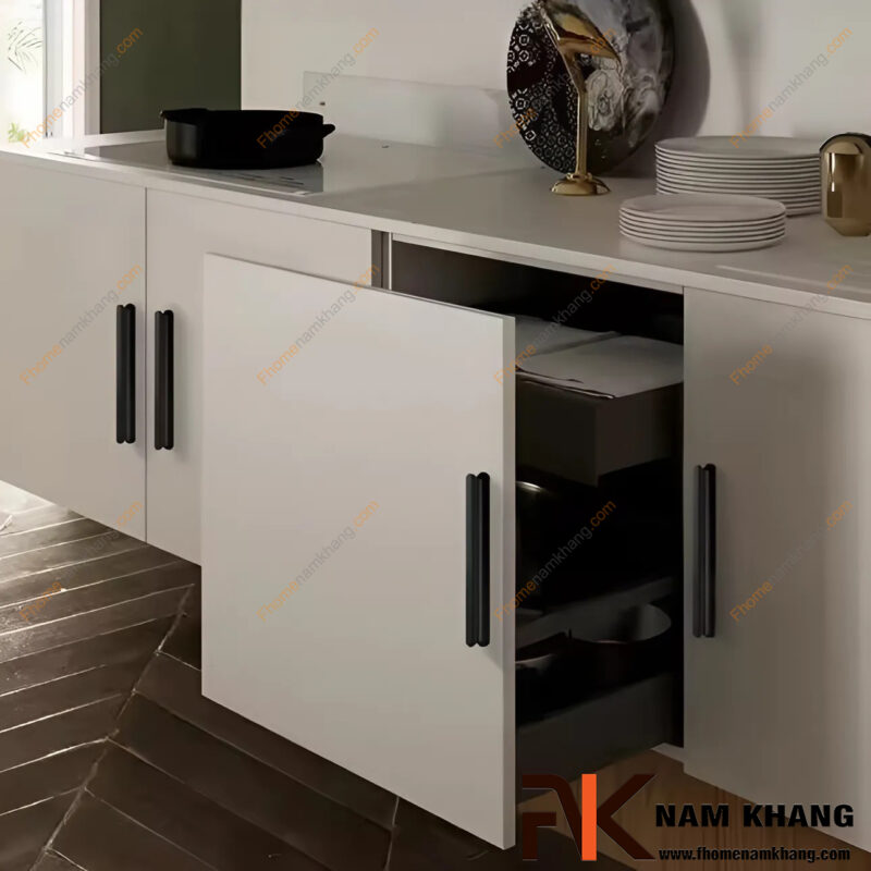Xu hướng thiết kế tay nắm tủ bếp đẹp phong cách tối giản