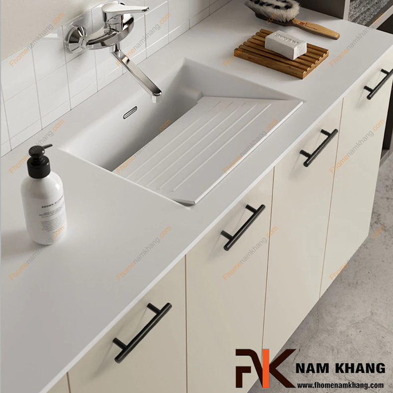 Xu hướng thiết kế tay nắm tủ bếp đẹp phong cách tối giản