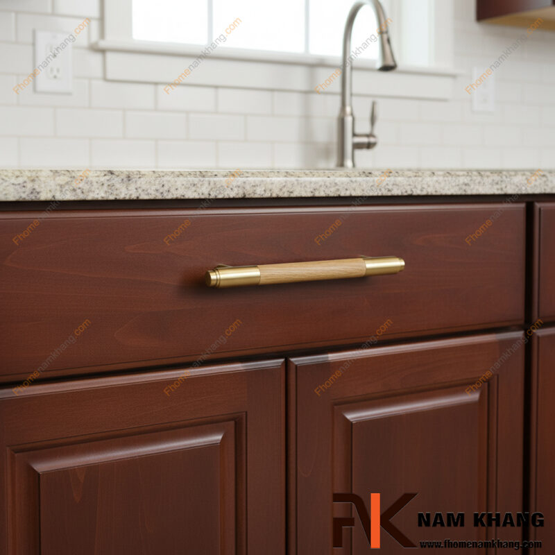 10 mẫu tay nắm tủ đẹp nhất cho tủ bếp gỗ