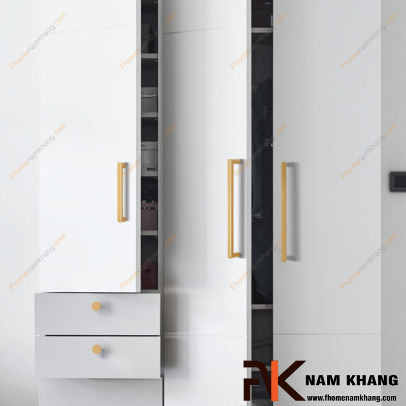 Mẫu tay nắm tủ quần áo đẹp theo phong cách nội thất
