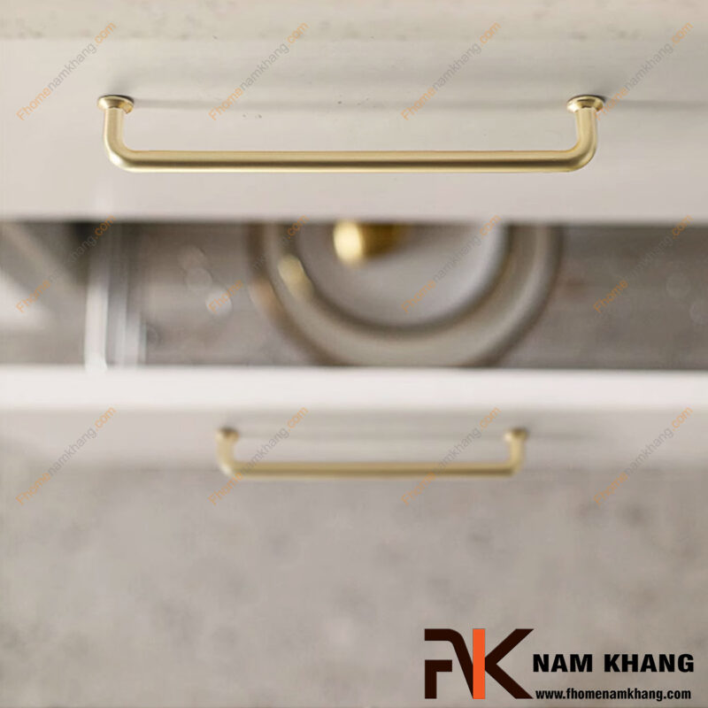 Tay nắm tủ hợp kim phong cách hiện đại: Gợi ý phối với tủ gỗ