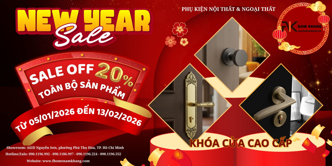 SALE TET 2026 TAY NẮM CỬA TỦ KHÓA CỦA FHOMENAMKHANG