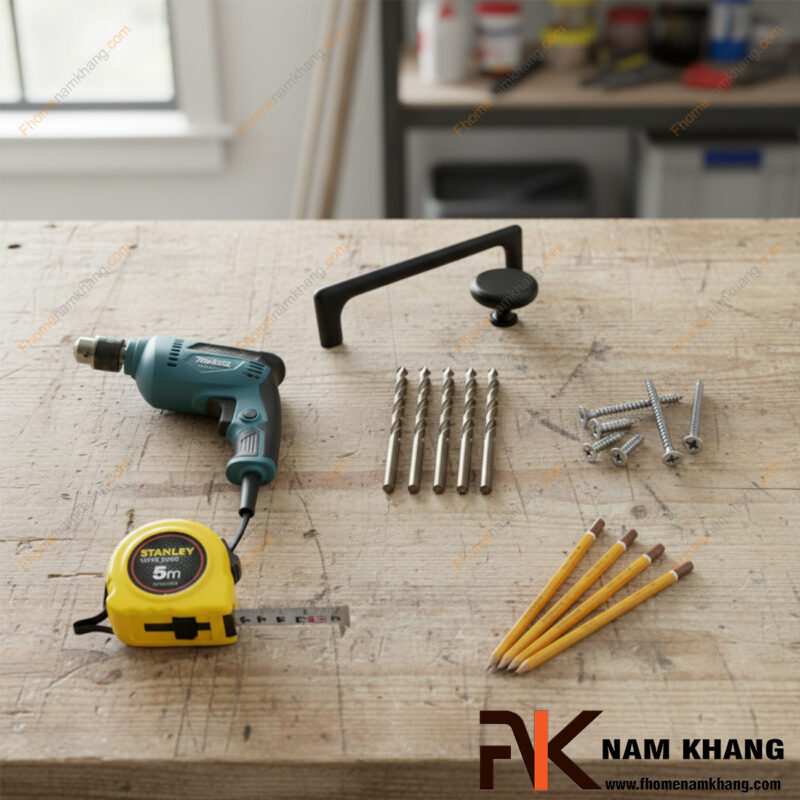 Hướng dẫn lắp đặt núm tay nắm tủ tại nhà đơn giản trong 5 phút