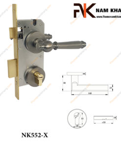 Khóa cửa phân thể bằng đồng NK552-X FHOMENAMKHANG