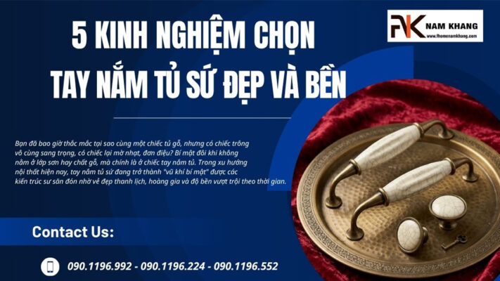 Tay nắm tủ sứ cao cấp