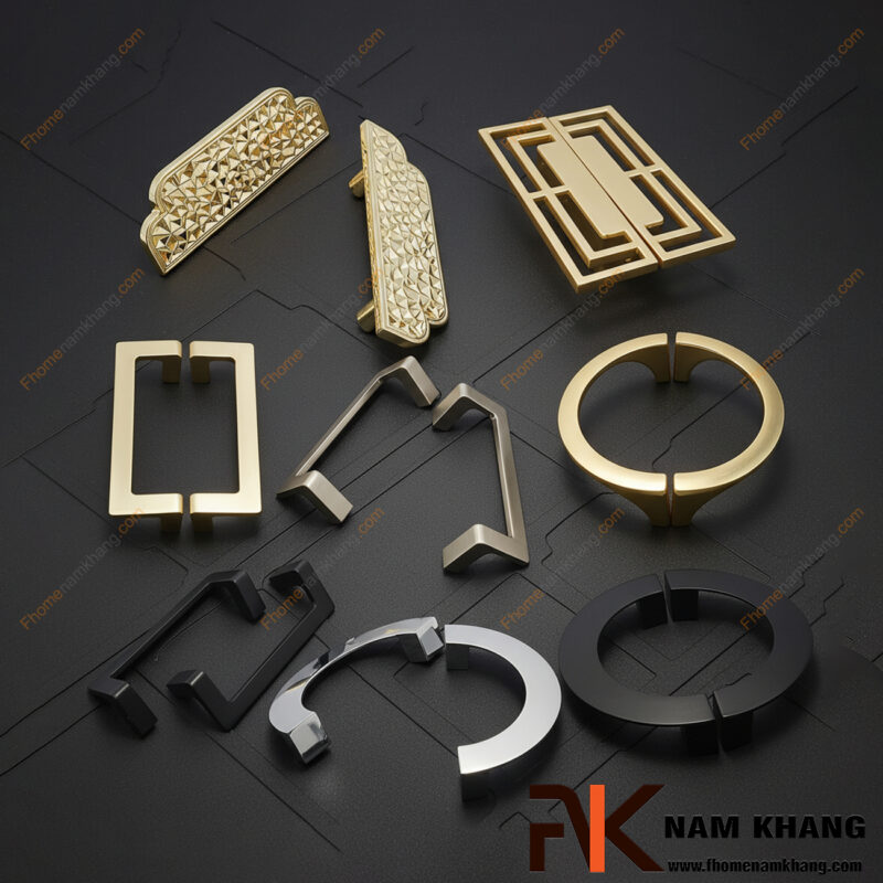 So sánh các loại tay nắm ngăn kéo tủ phổ biến hiện nay