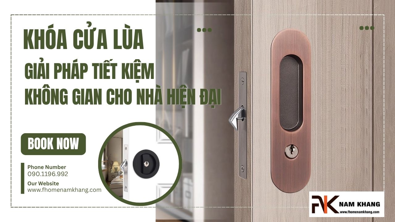 Khóa cửa lùa: Giải pháp tiết kiệm không gian cho nhà hiện đại
