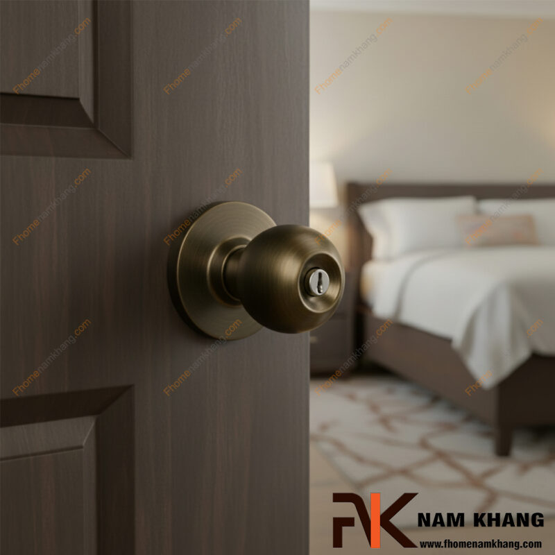 Khóa cửa tay nắm tròn có chìa và không chìa khác nhau thế nào?