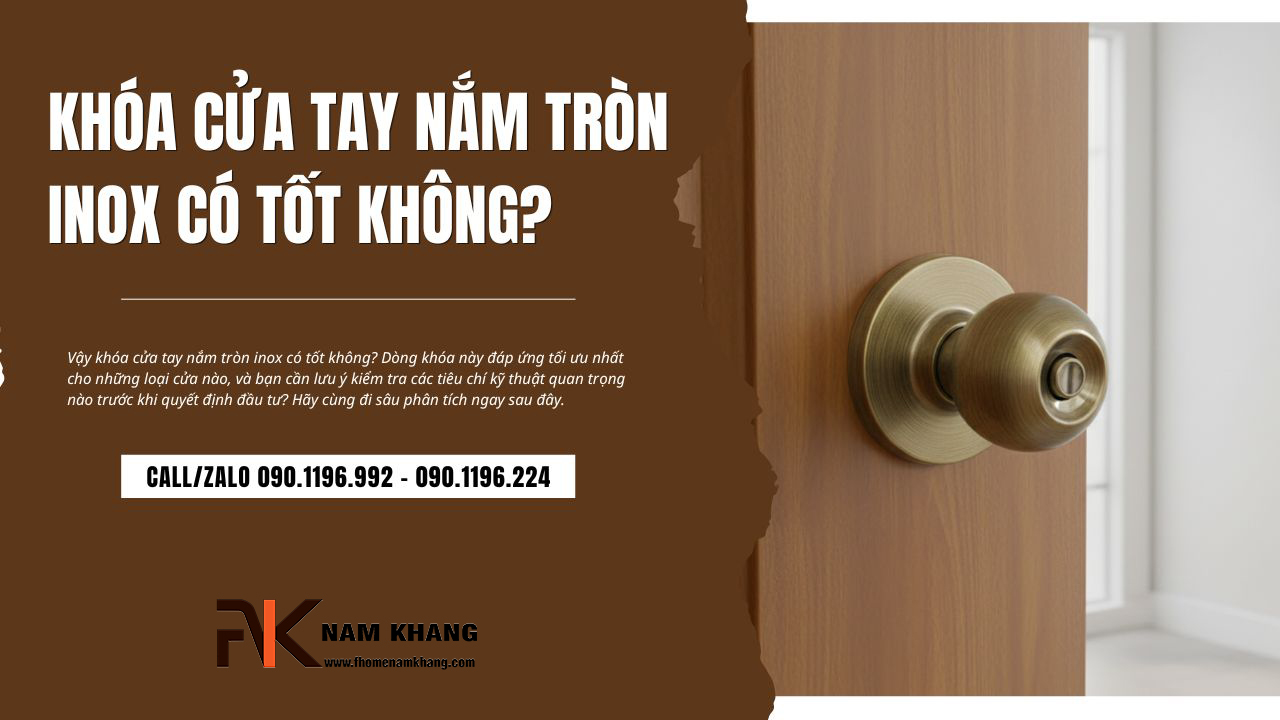 Khóa cửa tay nắm tròn inox có tốt không?