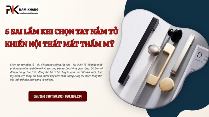 5 Sai lầm khi chọn tay nắm tủ khiến nội thất mất thẩm mỹ