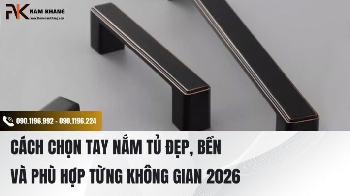 Cách chọn tay nắm tủ đẹp, bền và phù hợp từng không gian 2026